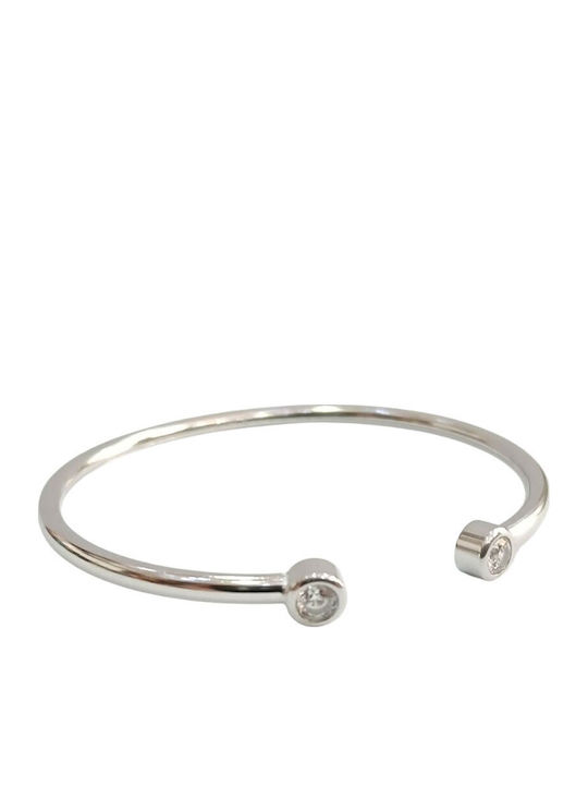 Kalliopi Silver Γυναικείο Βραχιόλι από Ατσάλι 6cm