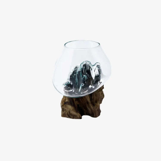 Phos & Gaia Glass Brown Vase