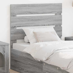 vidaXL Wooden Bed Headboard Gray 83x100cm