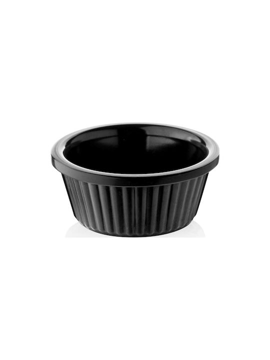 Yuk Serving Bowl Round Melamine Black Diameter 6cm