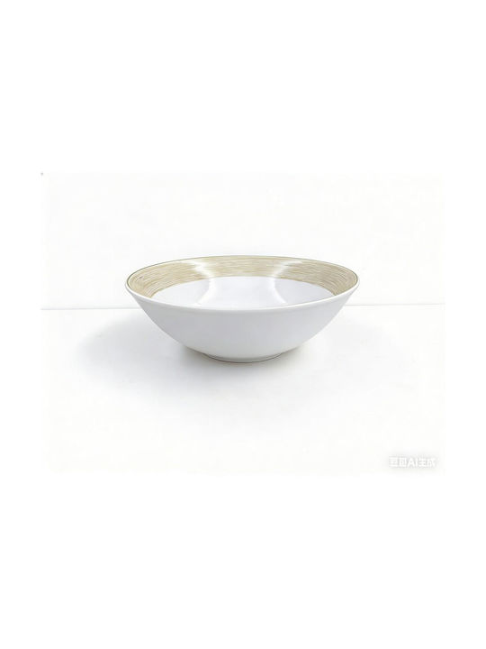 Max Home Serving Bowl Round Beige