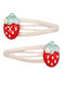 Souza For Kids Set Kids Hair Clips with Bobby Pin in Red Colour 2 Pieces