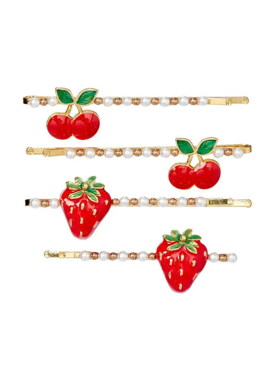 Souza For Kids Kids Hair Clip Fruit in Red Color Souza For Kids Kids Hair Clip Fruit in Red Color