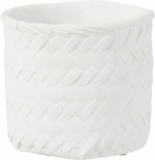 J-Line Concrete Plant Pot White