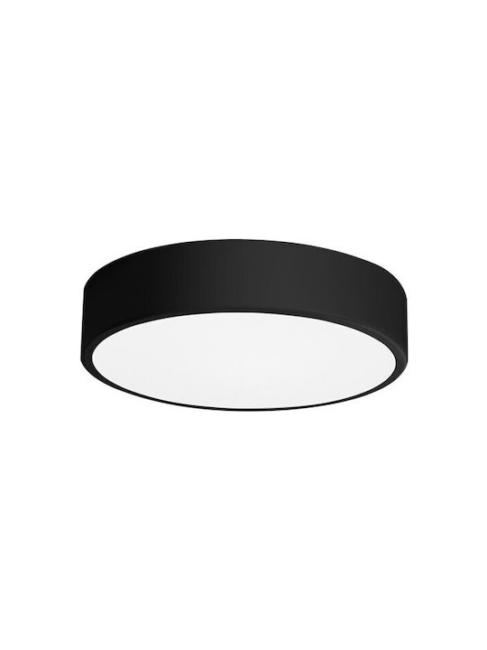 Spot Light Πλαφονιέρα Οροφής Μαύρη με Ενσωματωμένο LED