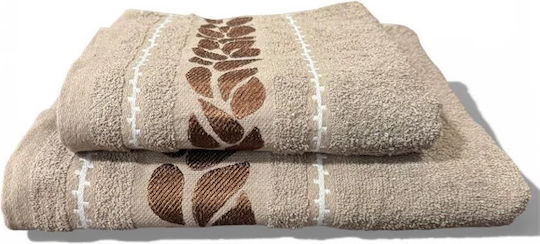 SpitiBazaar Πετσέτα Σώματος 70x140εκ. Μόκα Βάρους 400gr/m²