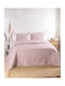 Rythmos Allure Set Paturi & Cuverturi Pat Superdublu Microfibra Pudră 220x240cm