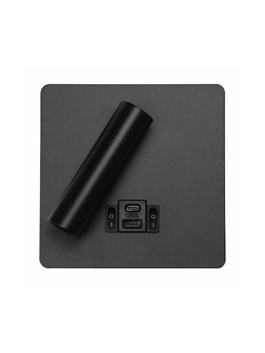 Spot Light LED Warmes Weiß Decken- und Wandleuchte in Schwarz Farbe