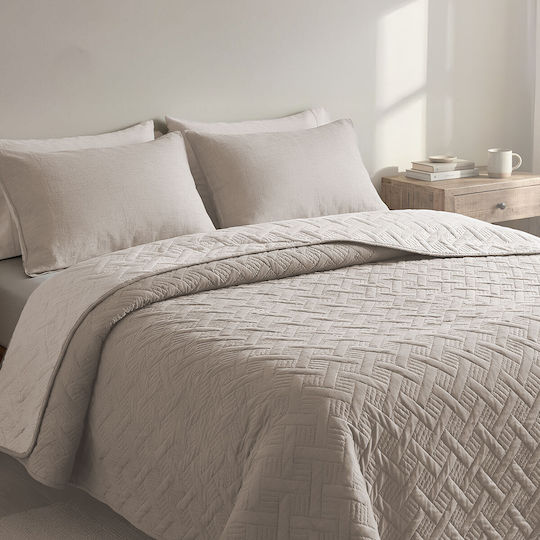 Kipper Flex Coverlet Double Microfiber Moca-Beige 220x240cm
