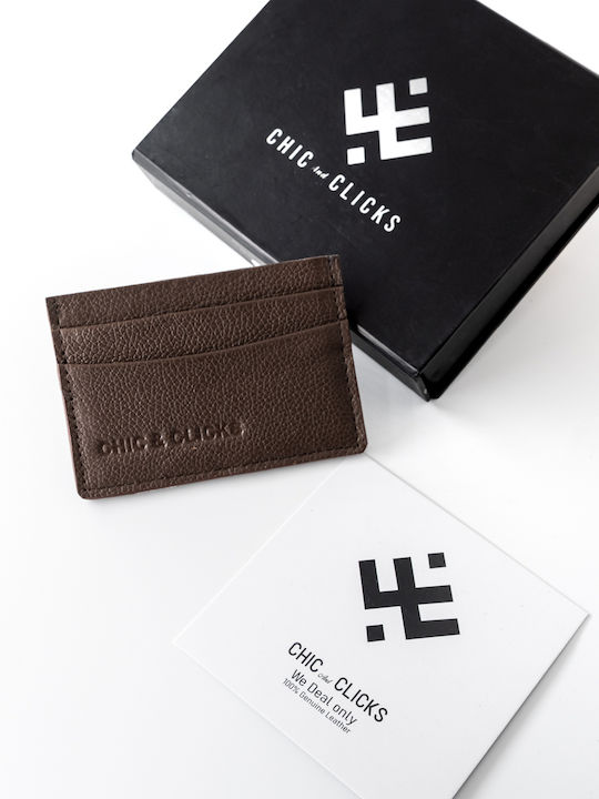 Chic & Clicks Δερμάτινο Ανδρικό Πορτοφόλι Καρτώ...