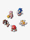 Crocs Jibbitz Charm Pentru Pantofi Sonic The Hedgehog Multicolore 5 Bucăți