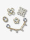 Crocs Jibbitz Charm Cut Out Κίτρινο 5τμχ