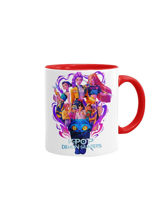 Koupakoupa Kpop Demon Hunters Huntrix Κούπα Κεραμική Κόκκινη 330ml