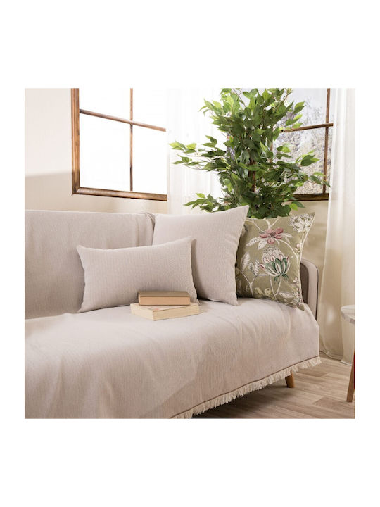 Teoran Bari Dreisitzer-Sofa Wurf Chenille 180x3...