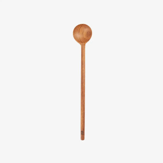 Дозираща Лъжица Teak Root Ръчно Изработена От Корен Дърво Teak Плоска Форма Pgsi0074