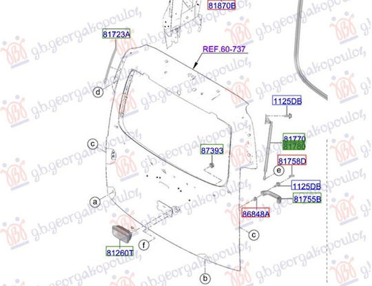 Амортисьор За Багажник Гарантиран Hyundai Staria 25 81840-cg000 Десен 1 Бр