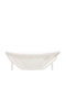 Table for Small Outdoor Spaces Rattan Acapulco White Shade 50x50x52cm