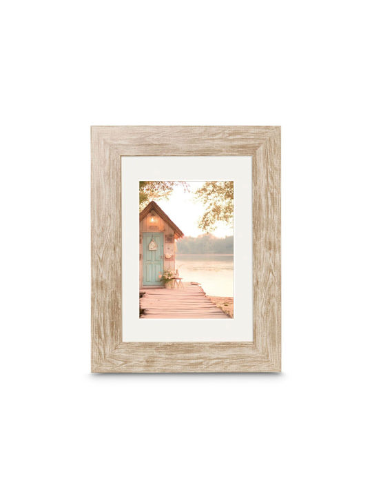 HAMA Plastic Photo Frame With Brown Frame