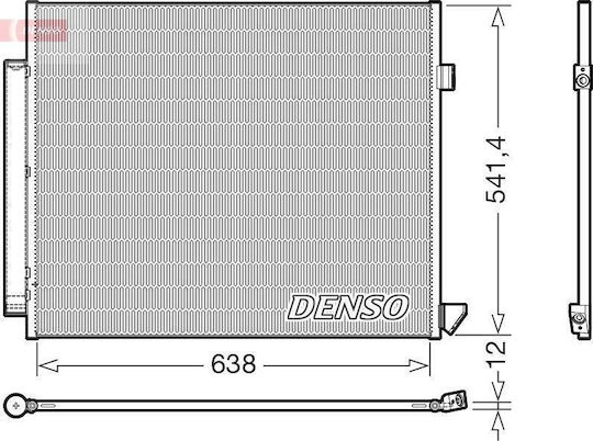 Radiator A C 2.0-3.0-4.0 Petrol Hybrid 2.0-2.9 Diesel Hybrid 640x540 Mercedes Gle 167 19 1675001200 1 Pc