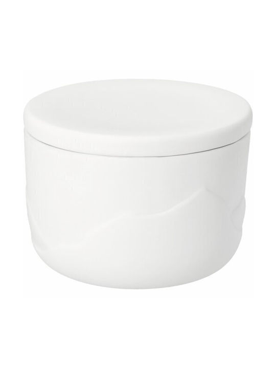 Raeder General Use Vase with Lid Made of Porcelain Transparent 9x9x6.8cm 1 Pieces