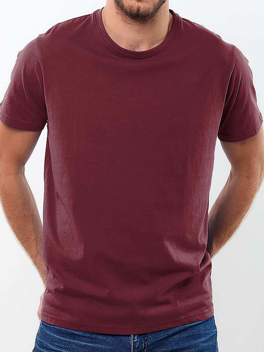 Ansin T-shirt Μπορντό