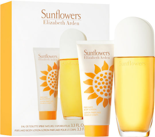 Set Sunflowers By Elizabeth Arden Sunflowers Loțiune De Corp Parfumată Zi & Noapte 100 Ml + Sunflowers Eau De Toilette Pentru Femei 100 Ml