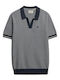 Short Sleeve Polo Shirt Navy Blue