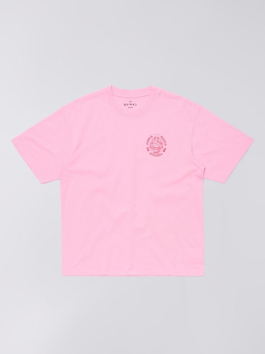 Edwin Music Channel T-shirt Begonia Pink