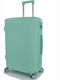 Forecast Forecast Large Hard Suitcase Turquoise with 4 Wheels Height 75cm