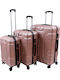 Koffer Hart Rose Gold mit 4 Räder Set 3 Stück