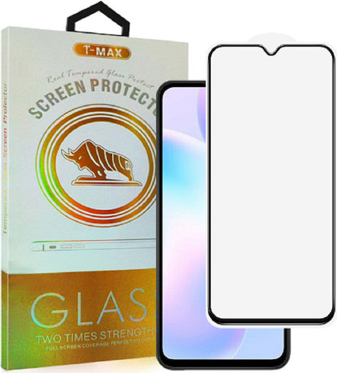 T-Max Premium 3D Vollflächig Gehärtetes Glas Für Redmi 9A