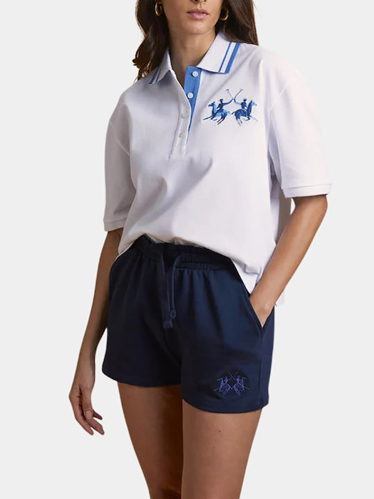 La Martina Women's Polo Short Sleeve Blouse White