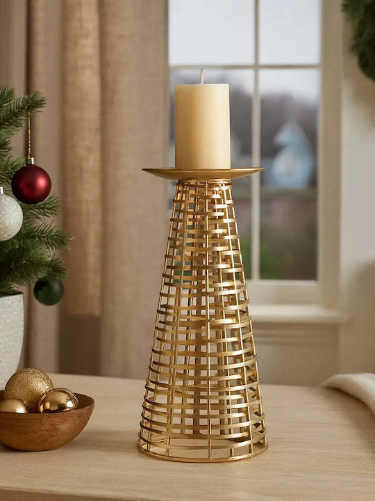 Phos & Gaia Metal Candle Holder in Bronze Colour