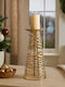 Phos & Gaia Metal Candle Holder in Bronze Colour