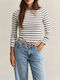Γυναικείο T-shirt Ριγέ Offwhite