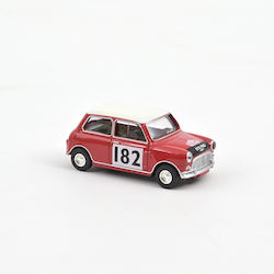 Norev Model Static Metalic Mașină Scara 1:54 Mini Cooper S 1964 Roșu Tartan Număr De Cursa 182 Norev Model Static Metalic Mașină Scara 1:54 Mini Cooper S 1964 Roșu Tartan Număr De Cursa 182