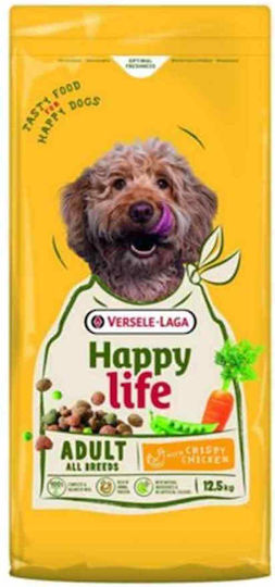 Happy Life 2.5kg Trockenfutter für Erwachsene Hunde Kleine Rassen mit Huhn Fleisch und Reis