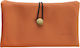 Rollit Tobacco Pouch Black Artificial Leather Handmade with Button 18x9.5cm