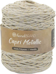 Șnur Metallic Capri Poliester 250g Metallic Ecru