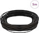 Vidaxl Dark Brown Leather Cord Ø1 mm X 5 m Leather