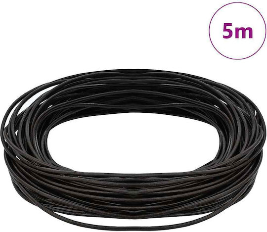 Vidaxl Dark Brown Leather Cord Ø1 mm X 5 m Leather