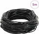 Vidaxl Black Leather Rope Ø1.5 mm X 5 m Leather