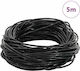 Vidaxl Black Leather Rope Ø2 mm X 5 m Leather