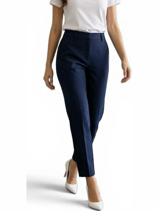 Rebekka Damen Stoffhose in Schlank Passform Mar...