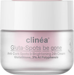 Clinea Gluta-spots Be Gone 24-Stunden Gesichtscreme Für Dunkle Flecken, Aufhellung & Röte Mit Hyaluronsäure & Niacinamid 50ml