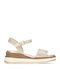 Goldene Flache Sandalen für Damen
