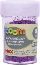 Boom Χρυσοσκονη Βιοδιασπωμενη 8g Μωβ Mtjf-2h24pbtp