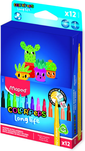 Maped Маркери За Рисуване Тънки Комплект 12 Цвята