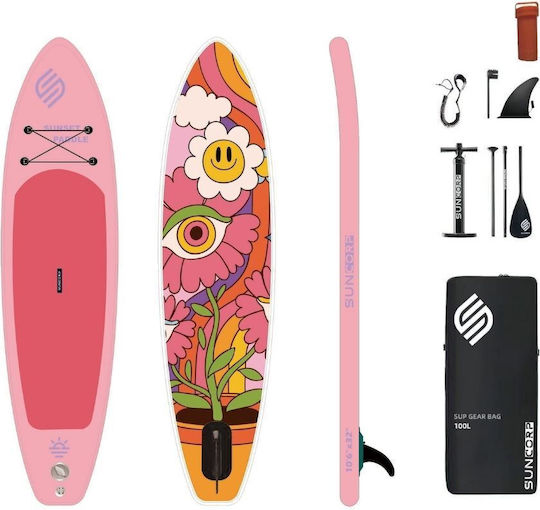 Homeone Inflatable SUP Board with Length 3.2m Pink