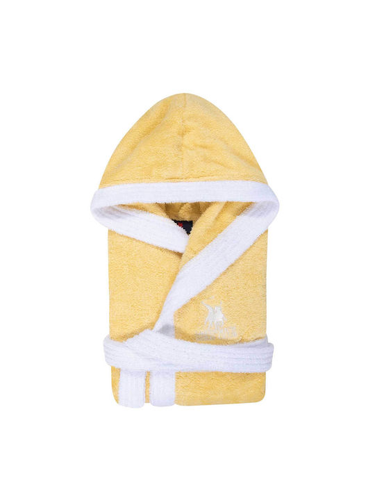 Greenwich Polo Club Kids Bathrobe 8621 Yellow Hooded